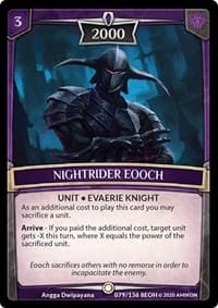Nightrider Eooch - Echoes of Hokken - Argent Saga TCG card