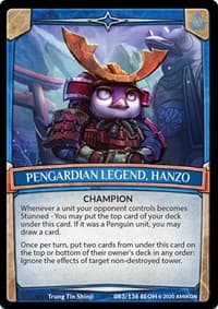 Pengardian Legend, Hanzo - Echoes of Hokken - Argent Saga TCG card