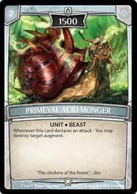 Primeval Acid Monger - Echoes of Hokken - Argent Saga TCG card