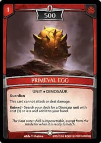 Primeval Egg - Echoes of Hokken - Argent Saga TCG card