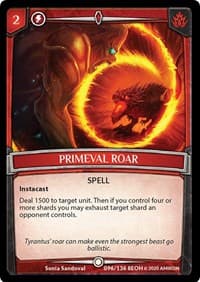 Primeval Roar - Echoes of Hokken - Argent Saga TCG card