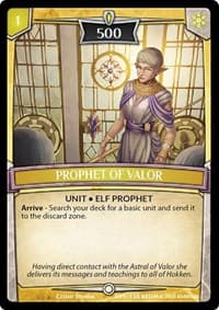 Prophet of Valor - Echoes of Hokken - Argent Saga TCG card
