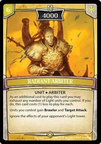 Radiant Arbiter - Echoes of Hokken - Argent Saga TCG card