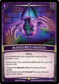 Ruined Reclamation - Echoes of Hokken - Argent Saga TCG card