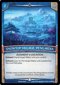 Snowtop Village, Pengardia - Echoes of Hokken - Argent Saga TCG card