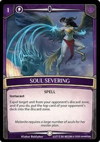 Soul Severing - Echoes of Hokken - Argent Saga TCG card