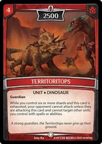 Territoritops - Echoes of Hokken - Argent Saga TCG card