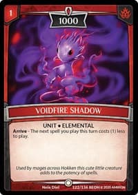 Voidfire Shadow - Echoes of Hokken - Argent Saga TCG card