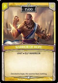 Warrior of Hope - Echoes of Hokken - Argent Saga TCG card