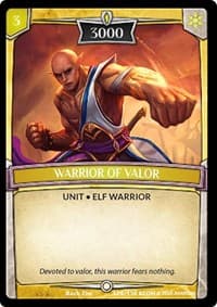 Warrior of Valor - Echoes of Hokken - Argent Saga TCG card
