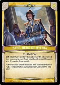 Zane, Hero of Hyldia - Echoes of Hokken - Argent Saga TCG card