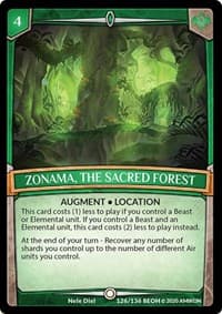 Zonama, the Sacred Forest - Echoes of Hokken - Argent Saga TCG card
