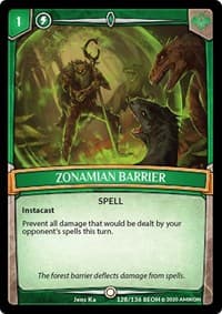 Zonamian Barrier - Echoes of Hokken - Argent Saga TCG card