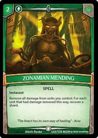 Zonamian Mending - Echoes of Hokken - Argent Saga TCG card
