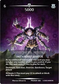 Shardwork Arbiter (Serial Numbered) - Argent Saga Promos - Argent Saga TCG card