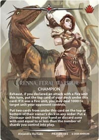 Renna, Feral Warrior (Serial Numbered) - Argent Saga Promos - Argent Saga TCG card