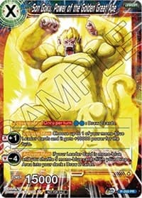 Son Goku, Power of the Golden Great Ape - Promotion Cards - Dragon Ball Super: Masters card