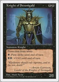 Knight of Stromgald - Fifth Edition - Magic: The Gathering card