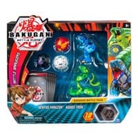 Bakugan Battle Pack 5-Pack - Ventus Fangzor and Aquos Trox - Battle Brawlers - Bakugan TCG card