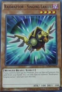 Raidraptor - Singing Lanius - OTS Tournament Pack 14 - YuGiOh card