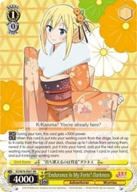 "Endurance Is My Forte" Darkness - KonoSuba The Movie: Legend of Crimson - Weiss Schwarz card