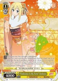 "Endurance Is My Forte" Darkness (SP) (Gold Stamp) - KonoSuba The Movie: Legend of Crimson - Weiss Schwarz card