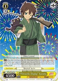 "Fireworks Display" Kazuma - KonoSuba The Movie: Legend of Crimson - Weiss Schwarz card