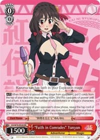 "Faith in Comrades" Yunyun - KonoSuba The Movie: Legend of Crimson - Weiss Schwarz card