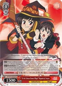 "To the Crimson Demon Village!" Megumin & Yunyun (SR) - KonoSuba The Movie: Legend of Crimson - Weiss Schwarz card