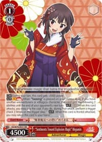 "Sentiments Toward Explosion Magic" Megumin - KonoSuba The Movie: Legend of Crimson - Weiss Schwarz card