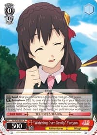 "Watching Over Gently" Yunyun - KonoSuba The Movie: Legend of Crimson - Weiss Schwarz card