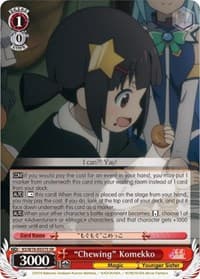 "Chewing" Komekko (SR) - KonoSuba The Movie: Legend of Crimson - Weiss Schwarz card