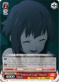 "Embarassed Laugh" Megumin - KonoSuba The Movie: Legend of Crimson - Weiss Schwarz card