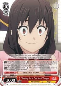 "Breaking Out in Cold Sweat" Yunyun - KonoSuba The Movie: Legend of Crimson - Weiss Schwarz card