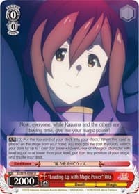 "Loading Up with Magic Power" Wiz - KonoSuba The Movie: Legend of Crimson - Weiss Schwarz card