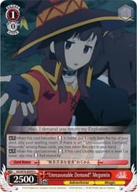 "Unreasonable Demand" Megumin - KonoSuba The Movie: Legend of Crimson - Weiss Schwarz card