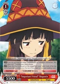 "Important Friend" Megumin - KonoSuba The Movie: Legend of Crimson - Weiss Schwarz card