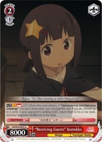 "Receiving Guests" Komekko - KonoSuba The Movie: Legend of Crimson - Weiss Schwarz card