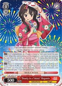 "Beauty in a Yukata" Megumin - KonoSuba The Movie: Legend of Crimson - Weiss Schwarz card