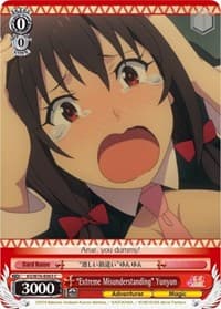 "Extreme Misunderstanding" Yunyun - KonoSuba The Movie: Legend of Crimson - Weiss Schwarz card