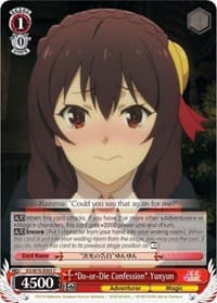 "Do-or-Die Confession" Yunyun - KonoSuba The Movie: Legend of Crimson - Weiss Schwarz card