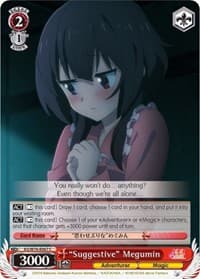 "Suggestive" Megumin - KonoSuba The Movie: Legend of Crimson - Weiss Schwarz card