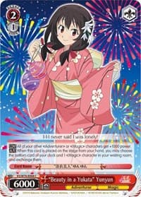 "Beauty in a Yukata" Yunyun - KonoSuba The Movie: Legend of Crimson - Weiss Schwarz card