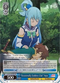 "Occasionally Goddess-Like" Aqua (SR) - KonoSuba The Movie: Legend of Crimson - Weiss Schwarz card
