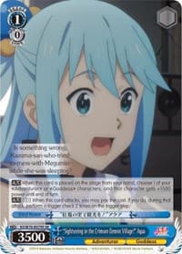 "Sightseeing in the Crimson Demon Village!" Aqua (SR) - KonoSuba The Movie: Legend of Crimson - Weiss Schwarz card