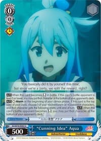 "Cunning Idea" Aqua - KonoSuba The Movie: Legend of Crimson - Weiss Schwarz card