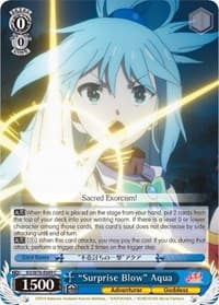"Surprise Blow" Aqua - KonoSuba The Movie: Legend of Crimson - Weiss Schwarz card