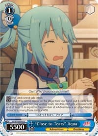 "Close to Tears" Aqua - KonoSuba The Movie: Legend of Crimson - Weiss Schwarz card
