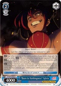 "Burn to Nothingness" Sylvia - KonoSuba The Movie: Legend of Crimson - Weiss Schwarz card