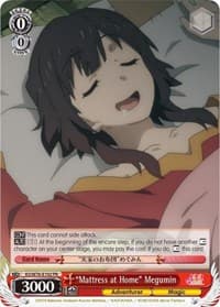 "Mattress at Home" Megumin - KonoSuba The Movie: Legend of Crimson - Weiss Schwarz card